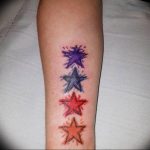 Photo star tattoo on arm 19.06.2019 №024 - star tattoo example - tattoovalue.net