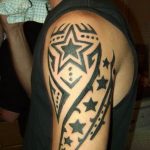 Photo star tattoo on arm 19.06.2019 №044 - star tattoo example - tattoovalue.net