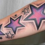 Photo star tattoo on arm 19.06.2019 №046 - star tattoo example - tattoovalue.net
