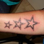 Photo star tattoo on arm 19.06.2019 №050 - star tattoo example - tattoovalue.net