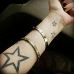 Photo star tattoo on arm 19.06.2019 №052 - star tattoo example - tattoovalue.net