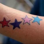 Photo star tattoo on arm 19.06.2019 №054 - star tattoo example - tattoovalue.net