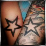 Photo star tattoo on arm 19.06.2019 №068 - star tattoo example - tattoovalue.net
