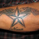 Photo star tattoo on arm 19.06.2019 №082 - star tattoo example - tattoovalue.net