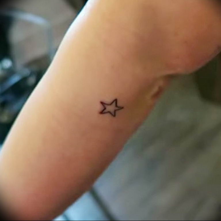 Photo star tattoo on arm 19.06.2019 №097 - star tattoo example - tattoovalue.net