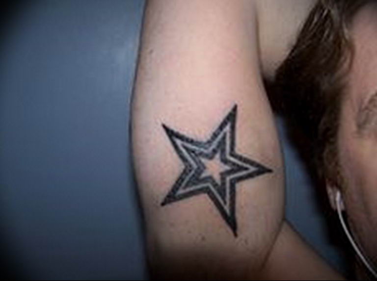 Photo star tattoo on arm 19.06.2019 №100 - star tattoo example - tattoovalue.net