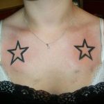 Photo star tattoo on chest 19.06.2019 №008 - star tattoo example - tattoovalue.net