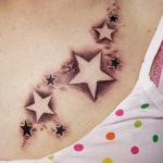 Photo star tattoo on chest 19.06.2019 №015 - star tattoo example - tattoovalue.net