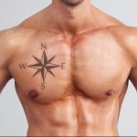 Photo star tattoo on chest 19.06.2019 №021 - star tattoo example - tattoovalue.net