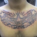 Photo star tattoo on chest 19.06.2019 №026 - star tattoo example - tattoovalue.net