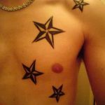 Photo star tattoo on chest 19.06.2019 №030 - star tattoo example - tattoovalue.net