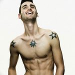 Photo star tattoo on chest 19.06.2019 №036 - star tattoo example - tattoovalue.net