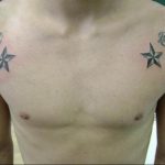 Photo star tattoo on chest 19.06.2019 №040 - star tattoo example - tattoovalue.net