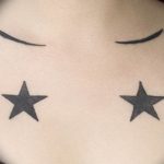 Photo star tattoo on chest 19.06.2019 №045 - star tattoo example - tattoovalue.net