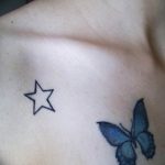 Photo star tattoo on chest 19.06.2019 №047 - star tattoo example - tattoovalue.net