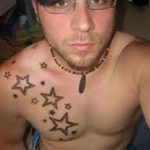 Photo star tattoo on chest 19.06.2019 №052 - star tattoo example - tattoovalue.net