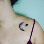 Photo star tattoo on chest 19.06.2019 №055 - star tattoo example - tattoovalue.net