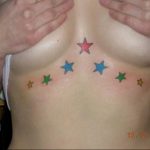 Photo star tattoo on chest 19.06.2019 №062 - star tattoo example - tattoovalue.net