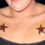 Photo star tattoo on chest 19.06.2019 №081 - star tattoo example - tattoovalue.net