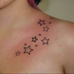 Photo star tattoo on chest 19.06.2019 №084 - star tattoo example - tattoovalue.net