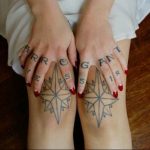 Photo star tattoo on his knees 19.06.2019 №002 - star tattoo example - tattoovalue.net