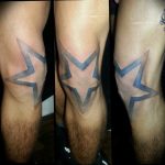 Photo star tattoo on his knees 19.06.2019 №010 - star tattoo example - tattoovalue.net