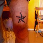 Photo star tattoo on his knees 19.06.2019 №016 - star tattoo example - tattoovalue.net