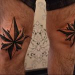 Photo star tattoo on his knees 19.06.2019 №017 - star tattoo example - tattoovalue.net