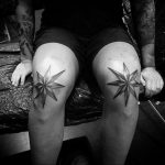 Photo star tattoo on his knees 19.06.2019 №022 - star tattoo example - tattoovalue.net