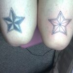 Photo star tattoo on his knees 19.06.2019 №026 - star tattoo example - tattoovalue.net