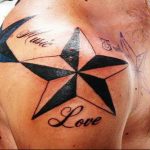 Photo star tattoo on shoulders 19.06.2019 №013 - star tattoo example - tattoovalue.net