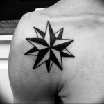 Photo star tattoo on shoulders 19.06.2019 №004 - star tattoo example - tattoovalue.net