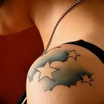 Photo star tattoo on shoulders 19.06.2019 №011 - star tattoo example - tattoovalue.net