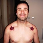 Photo star tattoo on shoulders 19.06.2019 №022 - star tattoo example - tattoovalue.net