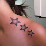 Photo star tattoo on shoulders 19.06.2019 №024 - star tattoo example - tattoovalue.net