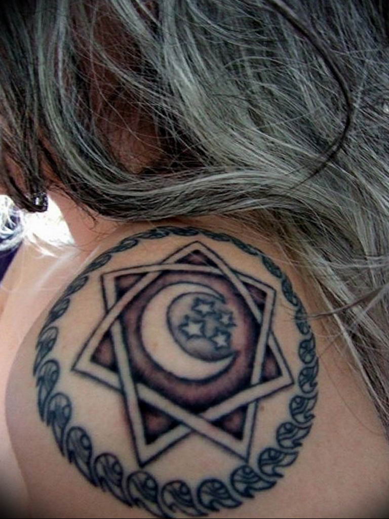 Photo star tattoo on shoulders 19.06.2019 №032 - star tattoo example - tattoovalue.net