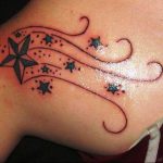 Photo star tattoo on shoulders 19.06.2019 №033 - star tattoo example - tattoovalue.net