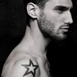 Photo star tattoo on shoulders 19.06.2019 №037 - star tattoo example - tattoovalue.net