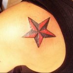 Photo star tattoo on shoulders 19.06.2019 №044 - star tattoo example - tattoovalue.net