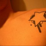 Photo star tattoo on shoulders 19.06.2019 №046 - star tattoo example - tattoovalue.net