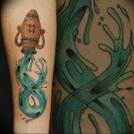 Photo tattoo aquarius zodiac sign 19.06.2019 №053 - tattoo zodiac sign - tattoovalue.net