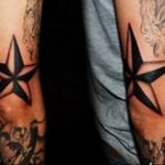 Photo tattoo star on the elbow 19.06.2019 №002 - star tattoo example - tattoovalue.net