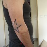 Photo tattoo star on the elbow 19.06.2019 №005 - star tattoo example - tattoovalue.net