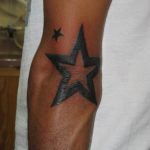 Photo tattoo star on the elbow 19.06.2019 №009 - star tattoo example - tattoovalue.net