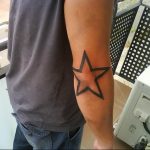 Photo tattoo star on the elbow 19.06.2019 №015 - star tattoo example - tattoovalue.net