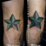Photo tattoo star on the elbow 19.06.2019 №016 - star tattoo example - tattoovalue.net