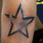 Photo tattoo star on the elbow 19.06.2019 №020 - star tattoo example - tattoovalue.net