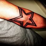 Photo tattoo star on the elbow 19.06.2019 №021 - star tattoo example - tattoovalue.net