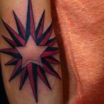 Photo tattoo star on the elbow 19.06.2019 №042 - star tattoo example - tattoovalue.net