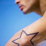 Photo tattoo star on the elbow 19.06.2019 №049 - star tattoo example - tattoovalue.net